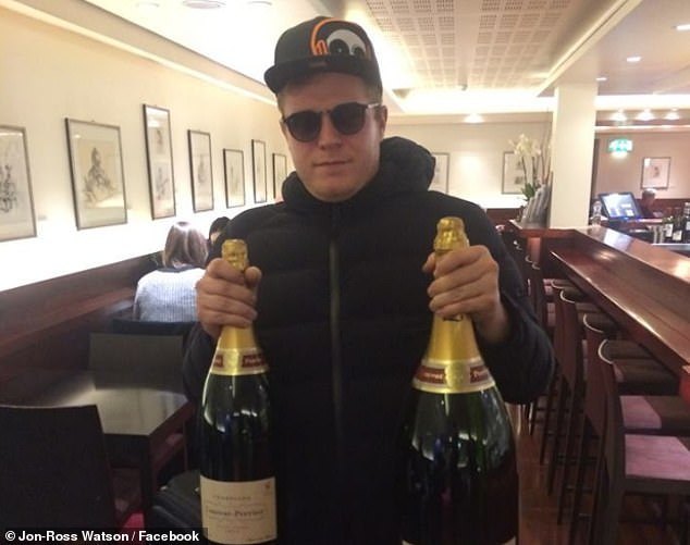 Watson, pictured, and his friend Goodram reportedly could not explain where the debit card had come from, claiming it was a friend called John but failing to provide any details